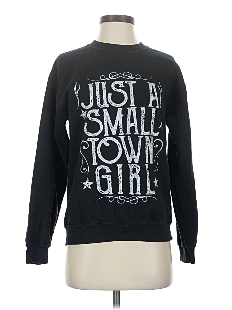 Pre-owned Gildan Sweatshirt In Black