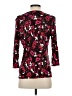 Talbots Floral Pink Burgundy 3/4 Sleeve Blouse Size S - photo 2