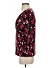 Talbots Floral Pink Burgundy 3/4 Sleeve Blouse Size S - photo 5