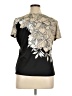 NY Collection Floral Black Short Sleeve T-Shirt Size XL - photo 2