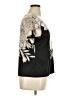 NY Collection Floral Black Short Sleeve T-Shirt Size XL - photo 4