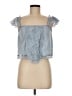 Tiny 100% Cotton Blue Sleeveless Blouse Size S - photo 1
