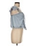 Tiny 100% Cotton Blue Sleeveless Blouse Size S - photo 4