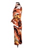 Unbranded Print Orange Casual Dress Size M - photo 5