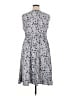 BLOOMCHIC 100% Polyester Print Gray Casual Dress Size 14 - 16 - photo 2