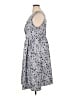 BLOOMCHIC 100% Polyester Print Gray Casual Dress Size 14 - 16 - photo 5