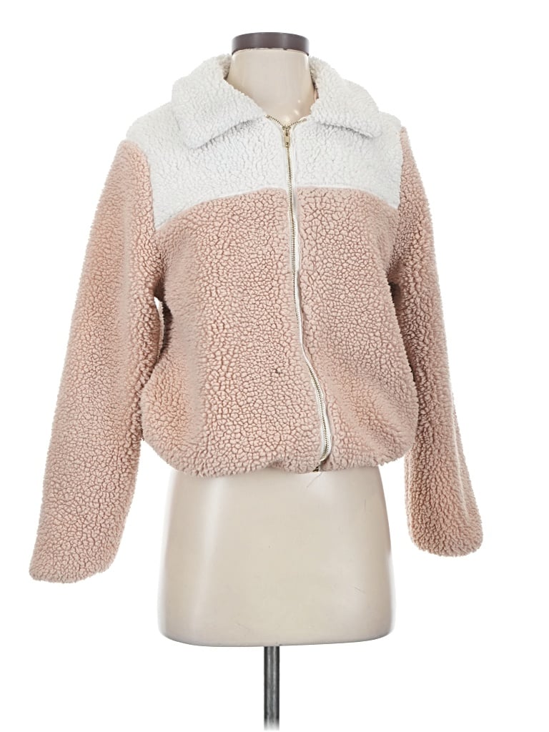 Pre-owned Forever 21 Faux Fur Jacket In Ivory