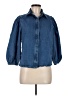 Scoop Blue 3/4 Sleeve Button-Down Shirt Size M - photo 1