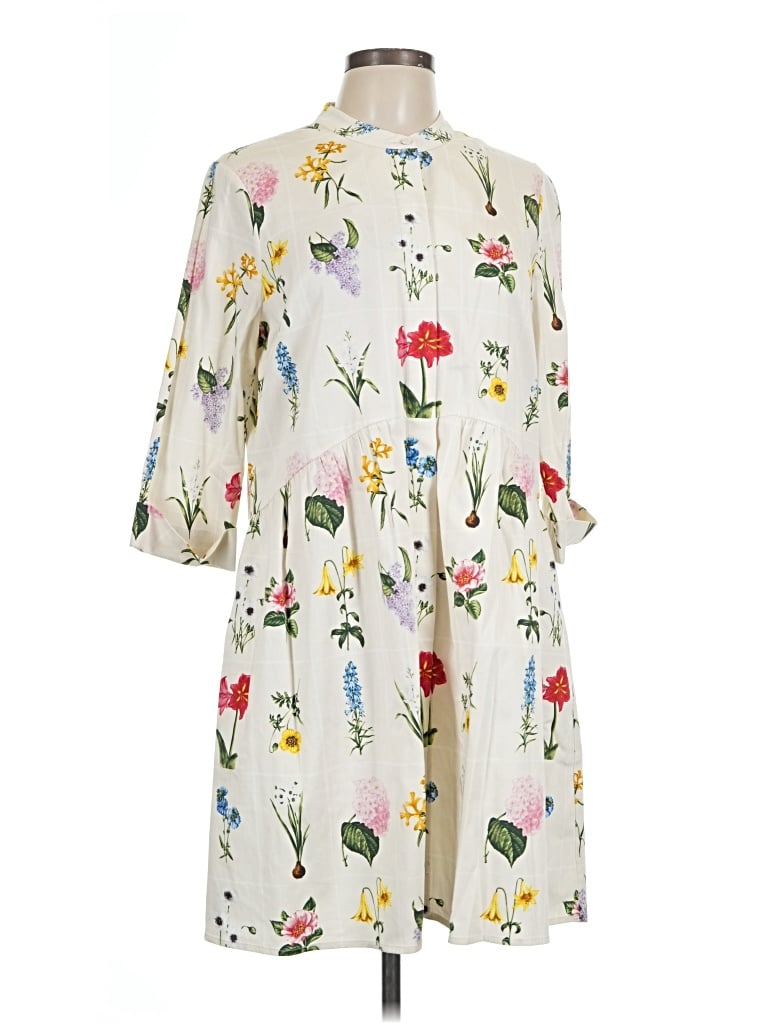 Pre-owned Tuckernuck Casual Dress In Ivory