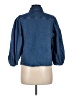 Scoop Blue 3/4 Sleeve Button-Down Shirt Size M - photo 2