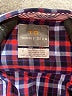 Thomas Dean 100% Cotton Plaid Blue Long Sleeve Button-Down Shirt Size 8 - photo 3