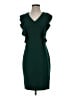 En Focus Studio Solid Green Cocktail Dress Size 4 - photo 1