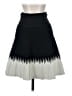 Herve Leger Graphic Black Eden Flared Skirt Size S - photo 1