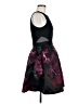 Xscape Floral Black Cocktail Dress Size 6 - photo 4
