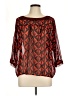 TWO by Vince Camuto 100% Polyester Red 3/4 Sleeve Blouse Size M - photo 1