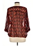 TWO by Vince Camuto 100% Polyester Red 3/4 Sleeve Blouse Size M - photo 2