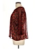 TWO by Vince Camuto 100% Polyester Red 3/4 Sleeve Blouse Size M - photo 5