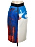 Milly Graphic Blue Casual Skirt Size 8 - photo 2
