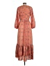 Boemo Paisley Multi Color Orange Casual Dress Size L (petite) - photo 2