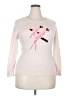 Unbranded Graphic Pink Pullover Sweater Size XXL (estimated) - photo 1