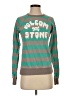 Volcom 100% Cotton Stripes Green Pullover Sweater Size S - photo 1