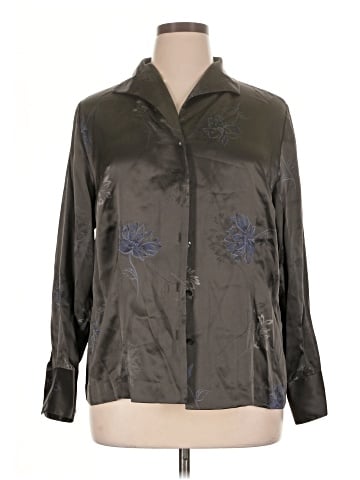 Kate Hill Long Sleeve Silk Top (view 1)