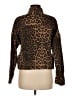 Lioness Animal Print Brown Jacket Size M - photo 2