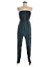 Forever 21 100% Polyester Metallic Blue Jumpsuit Size M - photo 1