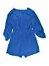 JACK 100% Polyester Solid Blue Romper Size 0 - photo 2