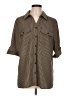 Notations Stripes Brown 3/4 Sleeve Blouse Size XL - photo 1