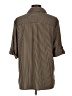 Notations Stripes Brown 3/4 Sleeve Blouse Size XL - photo 2