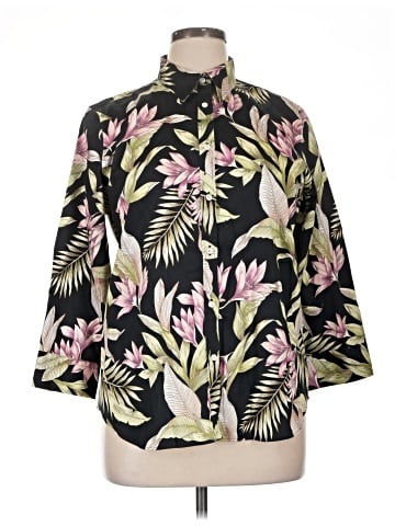 Chaps 3/4 Sleeve Blouse (view 1)