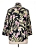 Chaps Floral Black 3/4 Sleeve Blouse Size XL - photo 2
