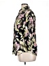 Chaps Floral Black 3/4 Sleeve Blouse Size XL - photo 5
