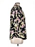 Chaps Floral Black 3/4 Sleeve Blouse Size XL - photo 4