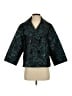 Elie Tahari 100% Polyester Animal Print Teal Coat Size S - photo 1