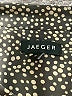 Jaeger 100% Silk Polka Dots Black 3/4 Sleeve Silk Top Size 8 - photo 7