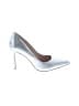 Vince Camuto 100% Leather Metallic Silver Heels Size 7 1/2 - photo 1
