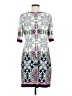 Eliza J Print Silver Casual Dress Size 8 - photo 2