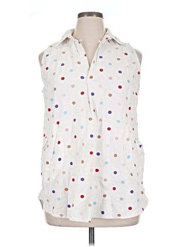 For Cynthia Sleeveless Button-Down Shirt (view 1)