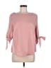 Shein Pink 3/4 Sleeve Blouse Size L - photo 1