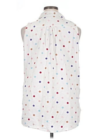 For Cynthia Sleeveless Button-Down Shirt (view 2)