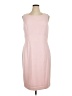 Kasper Solid Pink Cocktail Dress Size 16 - photo 1