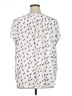 Monday Fun 100% Polyester Print Ivory Short Sleeve Blouse Size 1X - photo 2