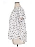 Monday Fun 100% Polyester Print Ivory Short Sleeve Blouse Size 1X - photo 5
