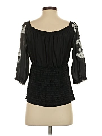 White House Black Market 3/4 Sleeve Blouse (view 2)