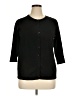 August Silk Black Cardigan Size 1X - photo 1