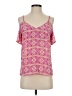Collective Concepts Pink Short Sleeve Blouse Size S - photo 1