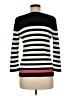Jeanne Pierre 100% Cotton Stripes Black Pullover Sweater Size M - photo 2