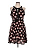 Elle 100% Polyester Hearts Black Casual Dress Size 12 - photo 1
